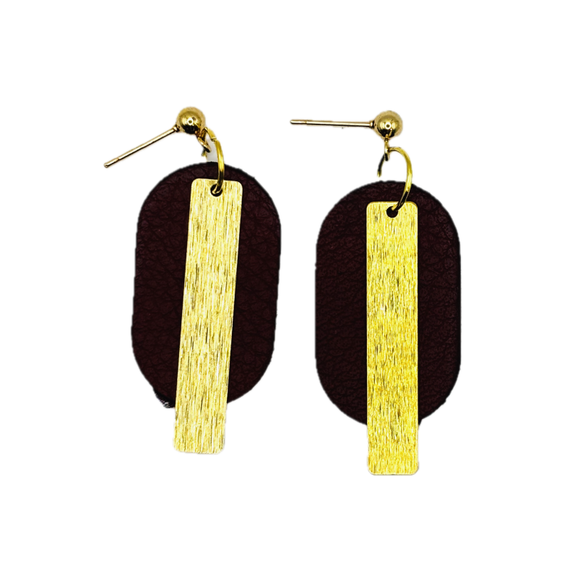 Boucles d'oreilles Sydney noir