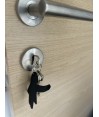 Porte clef câlin en cuir Porte clef câlin en cuir
