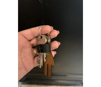 Porte clef câlin en cuir