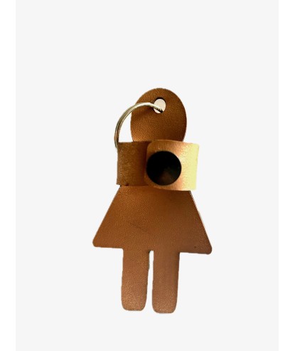 Porte clef câlin en cuir