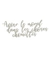 Décoration murale en bois naturel - Avoir le moral