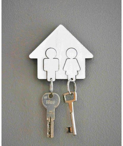 Porte clef duo bois
