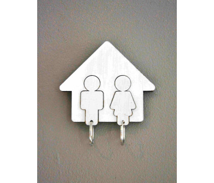 Porte clef duo bois