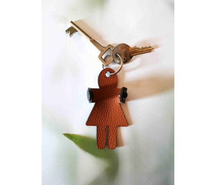 Porte clef câlin en cuir