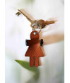 Porte clef câlin en cuir Porte clef câlin en cuir